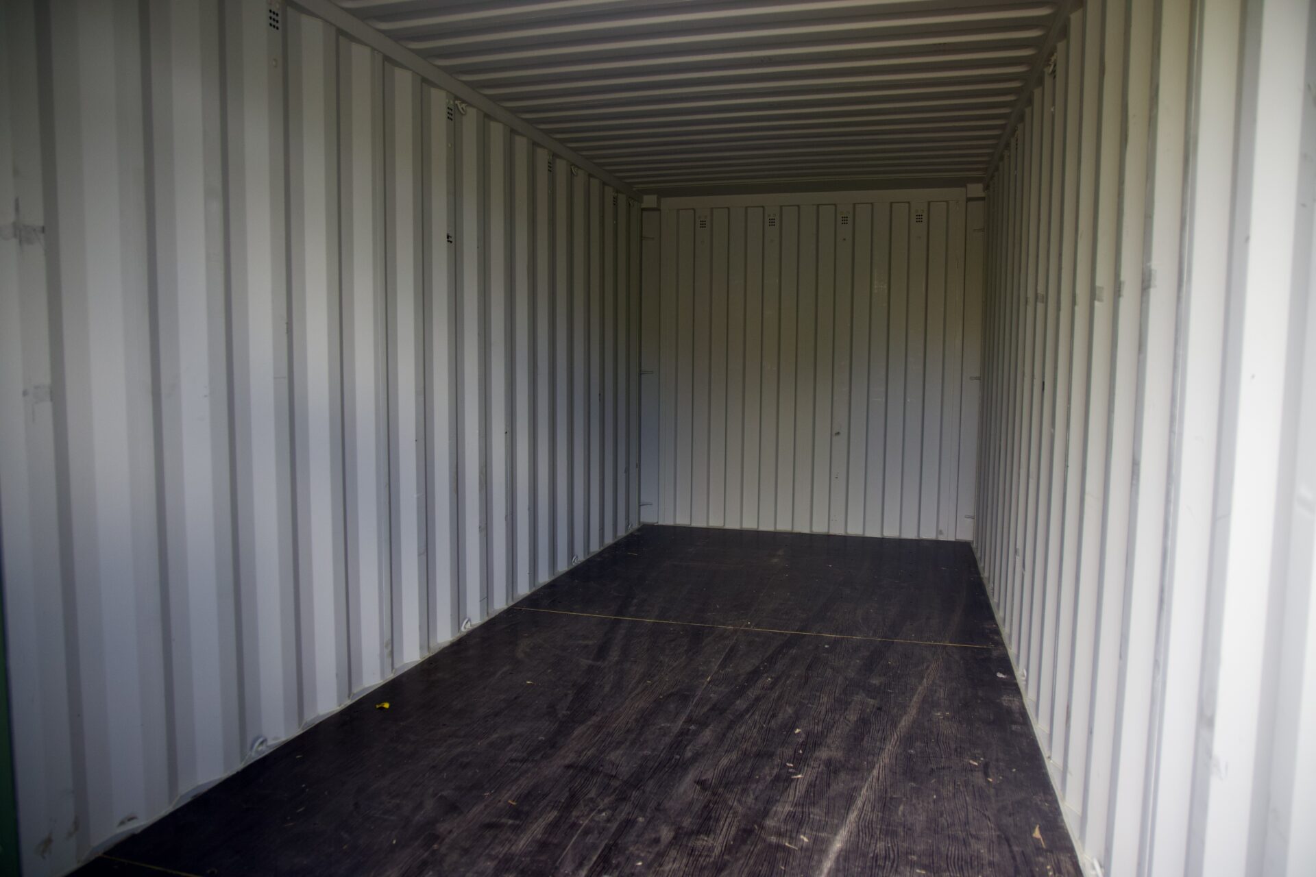inside a storage container