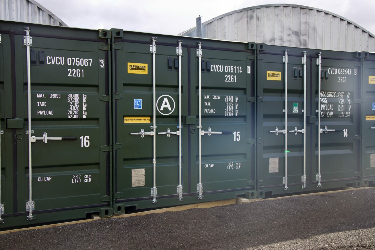 Self Storage containers. Gated. Secure Entry System. Book Online ...